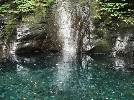 ハイキングの風景 上流 ハイキングの風景 上流の写真