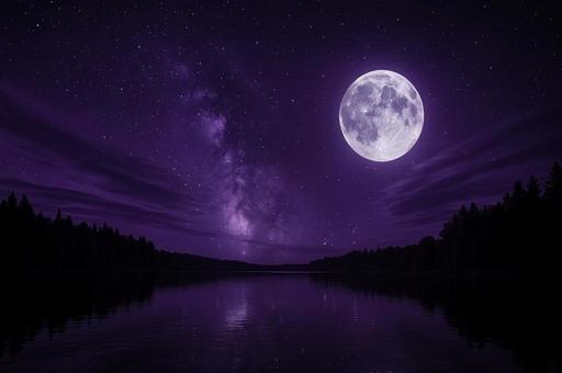 紫月夜の静寂 紫月夜の静寂の写真