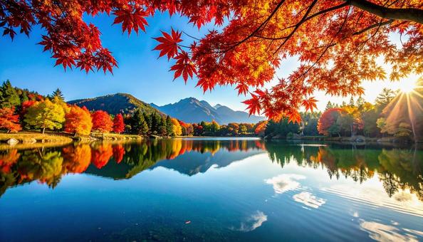 秋の紅葉 秋の紅葉の写真