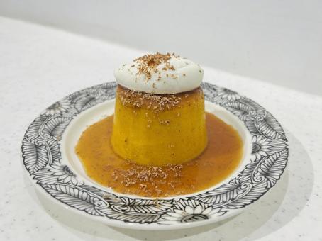 かぼちゃプリン かぼちゃプリン スイーツ,おやつ,プリンの写真素材