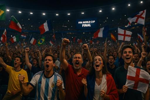 FIFAワールドカップ決勝応援 FIFAワールドカップ決勝応援の写真