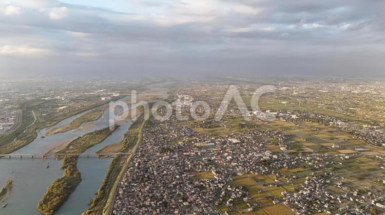 天竜川河川敷002 天竜川,天竜川河川敷,河川敷の写真素材
