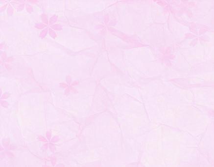 日本の文化・桜模様の和紙のテクスチャの写真