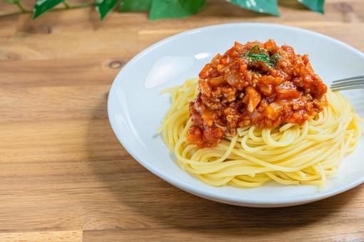 ミートソースパスタ ボロネーゼ,ミートソースパスタ,スパゲッティの写真素材