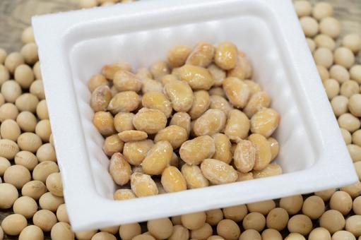 パック納豆 パック納豆,納豆,大豆の写真素材