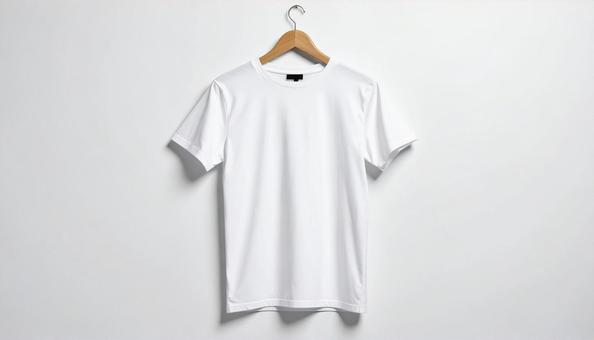白いTシャツのモックアップ 白いTシャツのモックアップの写真