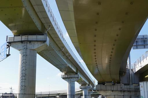 久喜白岡ジャンクション 久喜白岡ジャンクション 東北自動車道,東北道,圏央道の写真素材
