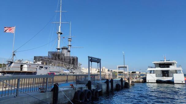 戦艦、三笠 戦艦,船,戦艦三笠の写真素材