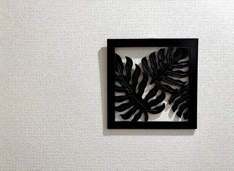 Photo, interior, monstera, wall hanging, 