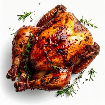 ローストチキン丸焼きの写真