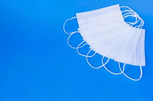 Simple mask on blue background, JPG Simple mask on blue background, JPG