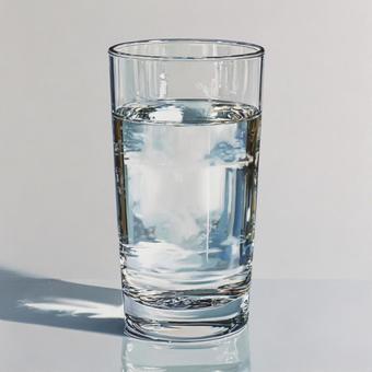 白黒のコントラストが美しい水のグラス 白黒のコントラストが美しい水のグラスの写真
