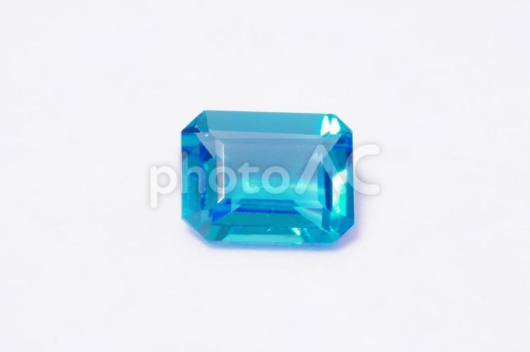 トパーズのルース1 トパーズ,ブルートパーズ,ブルーの写真素材