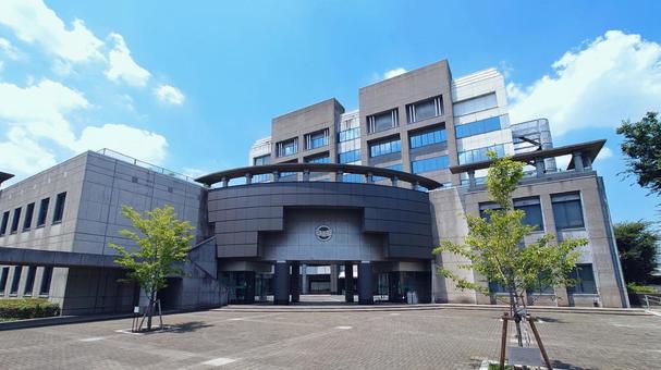 三芳町役場 庁舎 埼玉県入間郡三芳町 三芳町役場 庁舎 埼玉県入間郡三芳町 三芳町役場,本庁舎,施設の写真素材