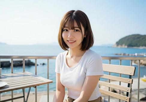 海に来ました 海に来ましたの写真