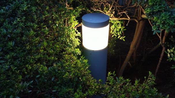 灯るライト 夜 灯るライト 夜の写真