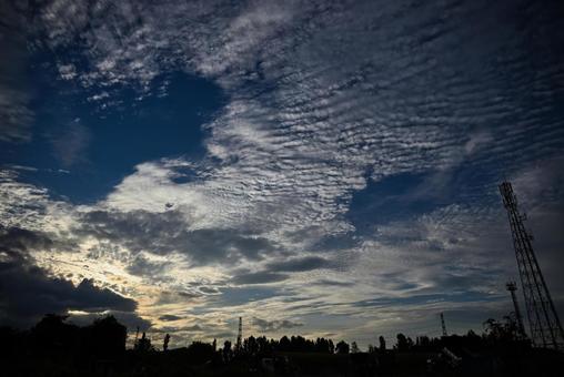夕暮れ 2025/8/31 夕暮れ 2025/8/31 夕暮れ,夕方,夕景の写真素材