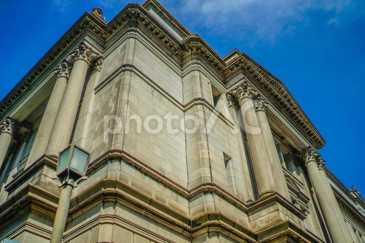 日本銀行（本店）の外壁 日本銀行,銀行,日本銀行本店の写真素材