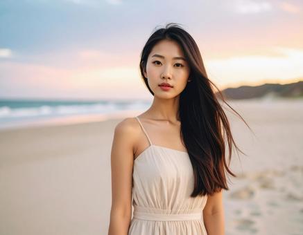 晩夏・夏の終わり、海辺の彼女 晩夏・夏の終わり、海辺の彼女の写真