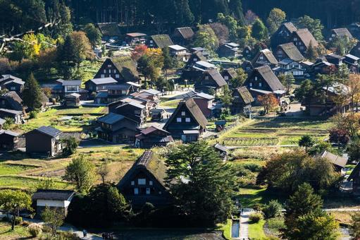 秋の白川郷 秋の白川郷の写真