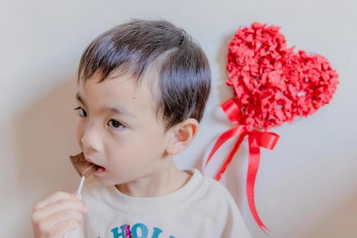 止まらない！ 3歳,男の子,幼児の写真素材