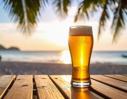 キンキンに冷えたビール 夏 屋外2 キンキンに冷えたビール 夏 屋外2の写真