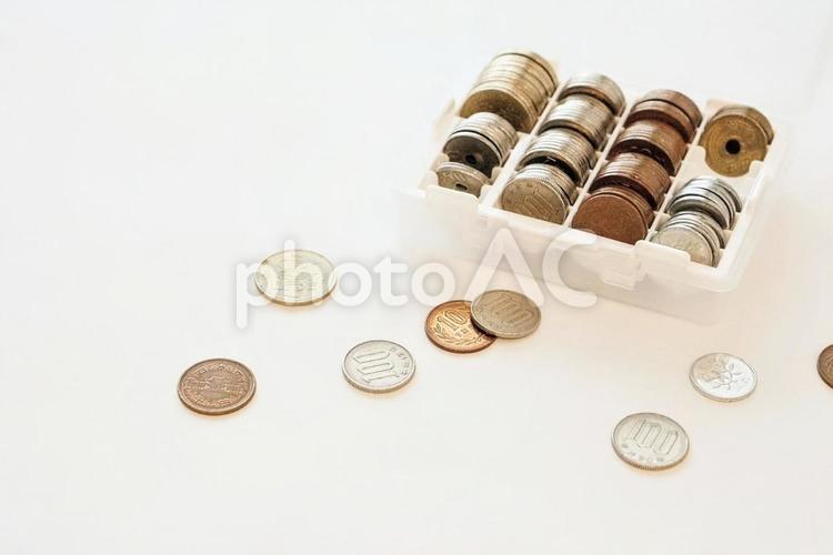 小銭ケースに入ったお金のマネーイメージ お金,マネー,小銭の写真素材