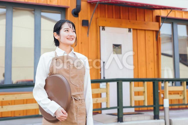 カフェ・飲食店・喫茶店・レストランのスタッフ カフェ,ウエイトレス,飲食店の写真素材