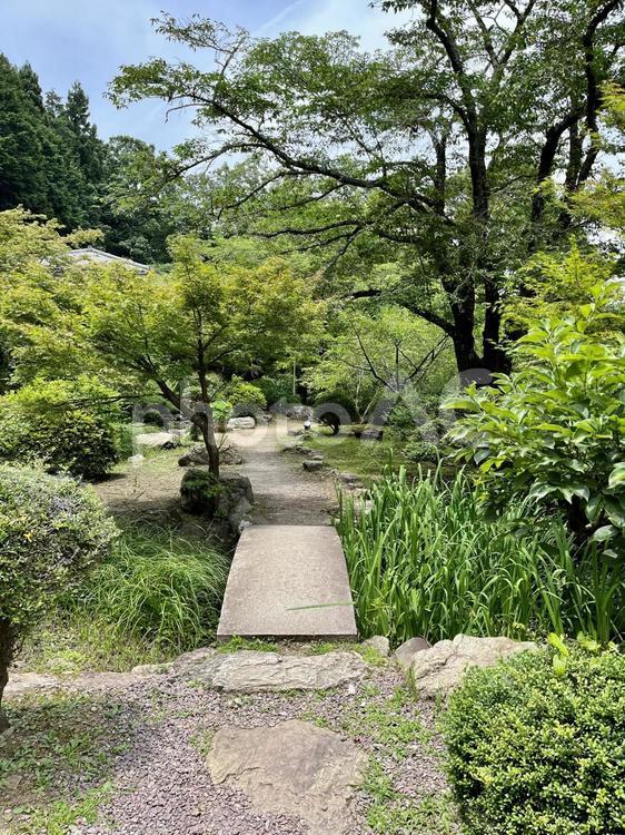 和紙の里ひがしちちぶの庭園　15 庭園,日本庭園,庭の写真素材