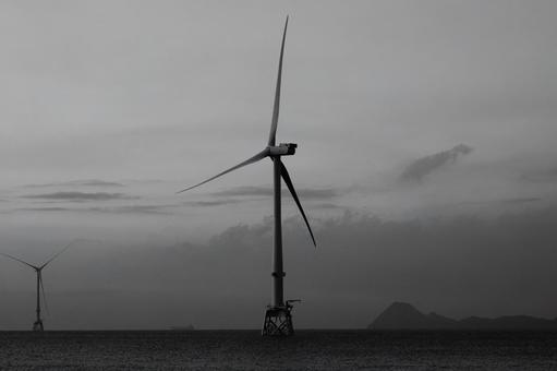 洋上風力発電機 洋上風力発電機の写真