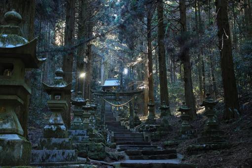 熊本県高森町 上色見熊野座神社 参道 熊本県高森町 上色見熊野座神社 参道の写真