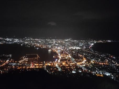 函館の夜景 函館,夜景,風景の写真素材