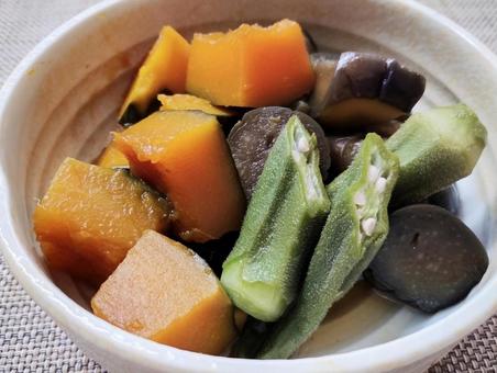 夏野菜の煮物 夏野菜の煮物 夏野菜,カボチャ,南瓜の写真素材