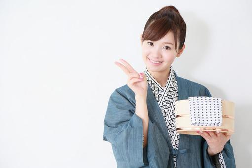 女子旅イメージ 女子旅イメージ 女子旅,大学生,和服の写真素材
