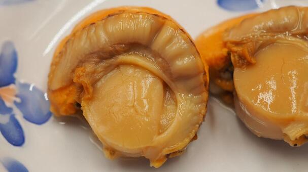 ほたて煮・おせち料理（マクロ撮影） ホタテ,煮込み,おせち料理の写真素材