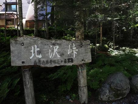 南アルプス・北沢峠 南アルプス・北沢峠 北沢峠,登山口,甲斐駒ヶ岳の写真素材