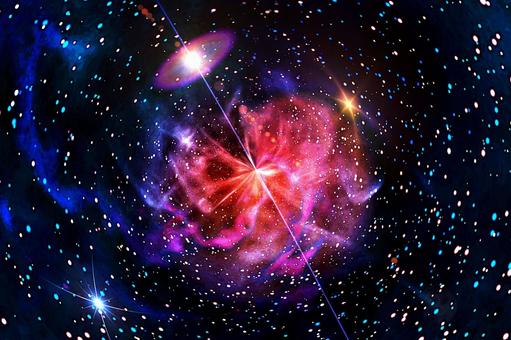幻想的背景素材　爆裂星雲 背景画像,背景素材,壁紙の写真素材