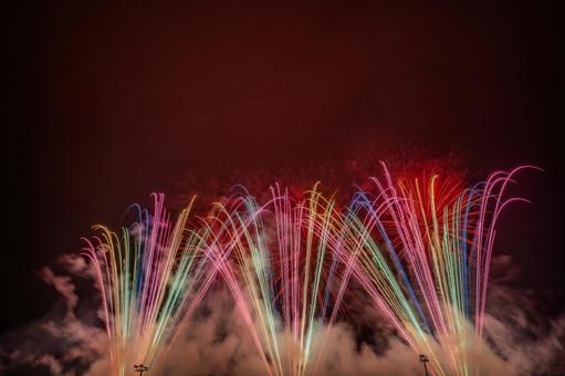 沼田花火大会 沼田花火大会 沼田花火大会,花火,fireworksの写真素材