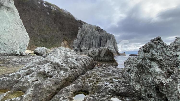 仏ヶ浦(青森県) 仏ヶ浦,奇岩,海の写真素材