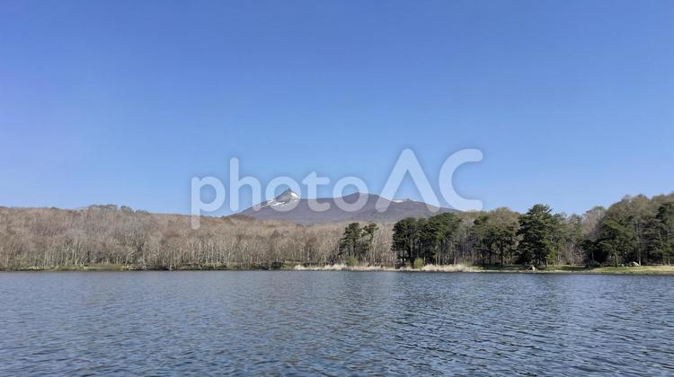 函館　大沼より見える駒ヶ岳 大沼公園,大沼,駒ヶ岳の写真素材