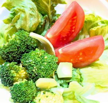野菜サラダ アップ 野菜サラダ アップの写真