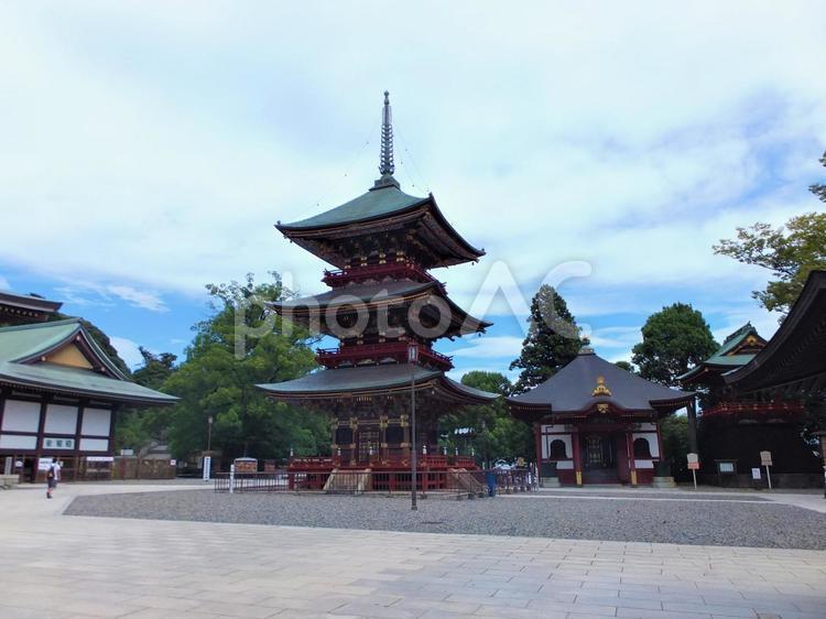 成田山新勝寺　三重塔 成田山,新勝寺,三重塔の写真素材
