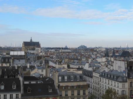 フランス、世界遺産、パリ、中心部の風景 フランス、世界遺産、パリ、中心部の風景 パリ中心部,展望,風景の写真素材