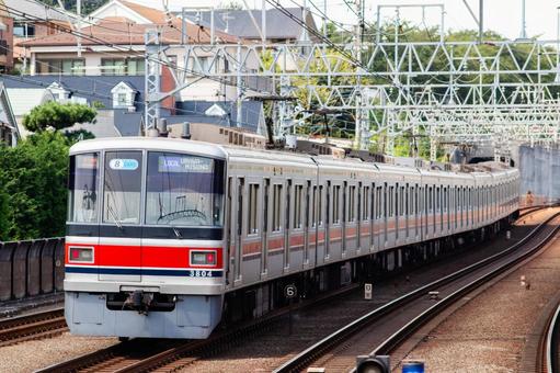 東急電鉄の通勤形電車 東急電鉄,東急,車両の写真素材