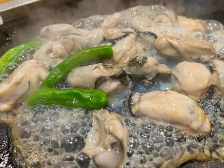 牡蠣 バター醤油 牡蠣,カキ,バターの写真素材