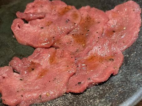 塩タン 焼肉 塩タン 焼肉 肉,タン,塩の写真素材