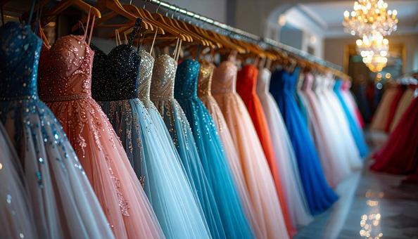 ドレスがかかる結婚式場のドレスルーム ドレスがかかる結婚式場のドレスルームの写真