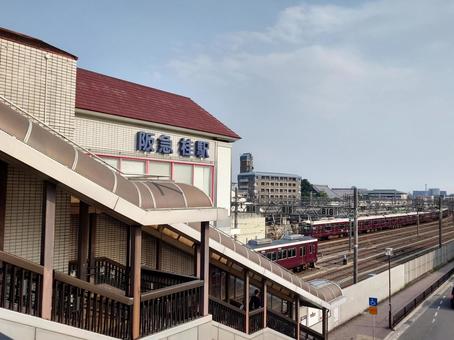 阪急桂駅 阪急桂駅 桂駅,阪急電車,乗り物の写真素材