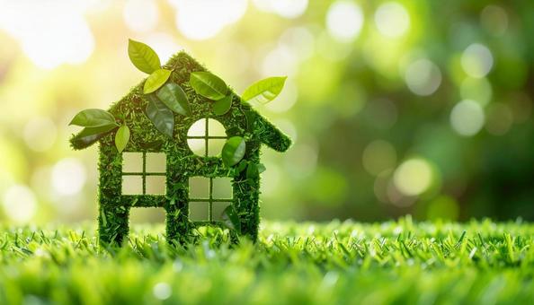 緑化された環境に優しい住宅 緑化された環境に優しい住宅の写真