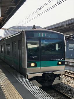 E233系 常磐線各駅停車 我孫子駅 E233系 常磐線各駅停車 我孫子駅 e233系,2000番台,常磐線の写真素材